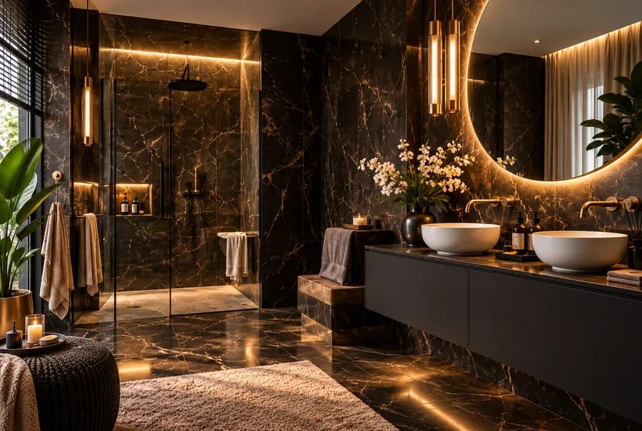 Badkamer in Hotel Chic-stijl