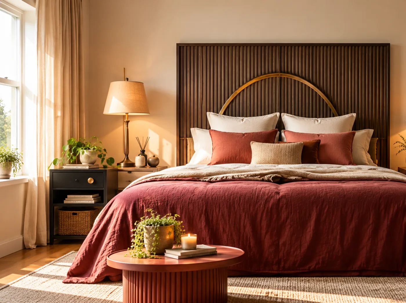 Diep indigo in de slaapkamer