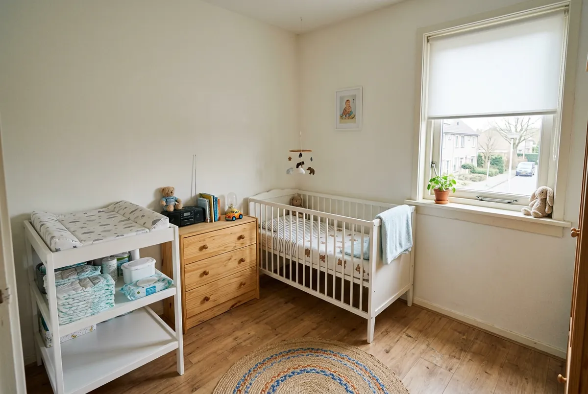 Een babykamer zoals hij nu is
