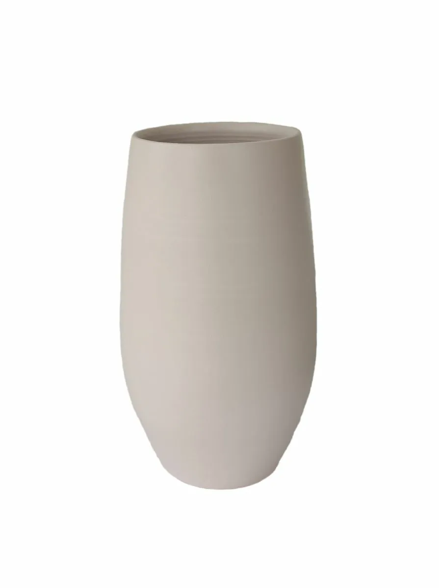 Vaas petra d23h35cm beige